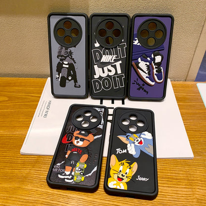 Oppo F27 Pro Plus 5G Moto Rider Soft Silicone Cute 3D Cartoon Back Cover Case - Moto Rider