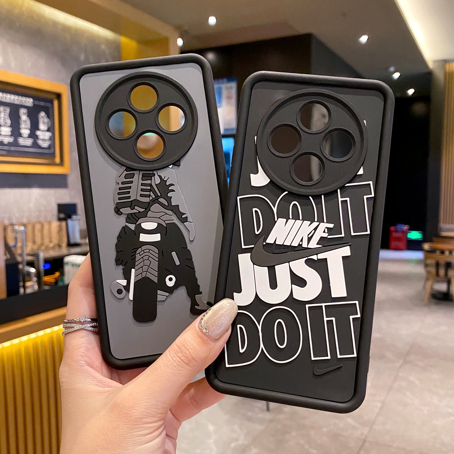 Oppo F27 Pro Plus 5G Moto Rider Soft Silicone Cute 3D Cartoon Back Cover Case - Moto Rider