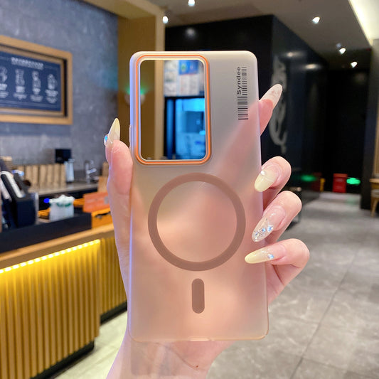 Vivo V29/V29 Pro 5G Premium Magnetic Frosted Ultra Slim Back Case - Desert Gold