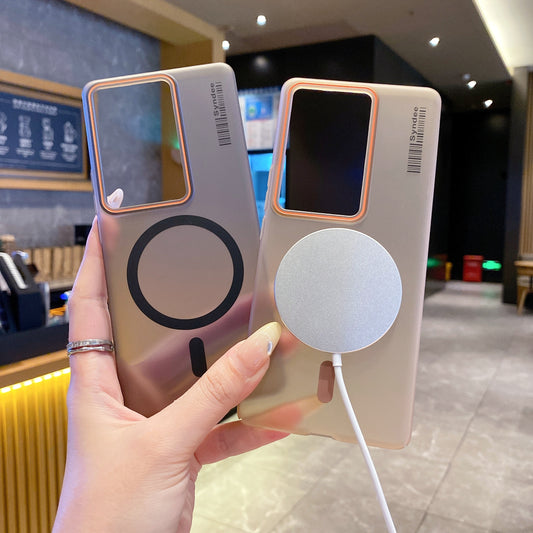 Vivo V29/V29 Pro 5G Premium Magnetic Frosted Ultra Slim Back Case - Desert Gold