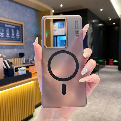 Vivo V27/V27 Pro 5G Premium Magnetic Frosted Ultra Slim Back Case - Frosted Black