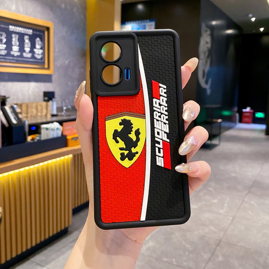 Motorola Moto G85 5G Ferrari Soft Silicone Cute 3D Cartoon Back Cover Case - Ferrari