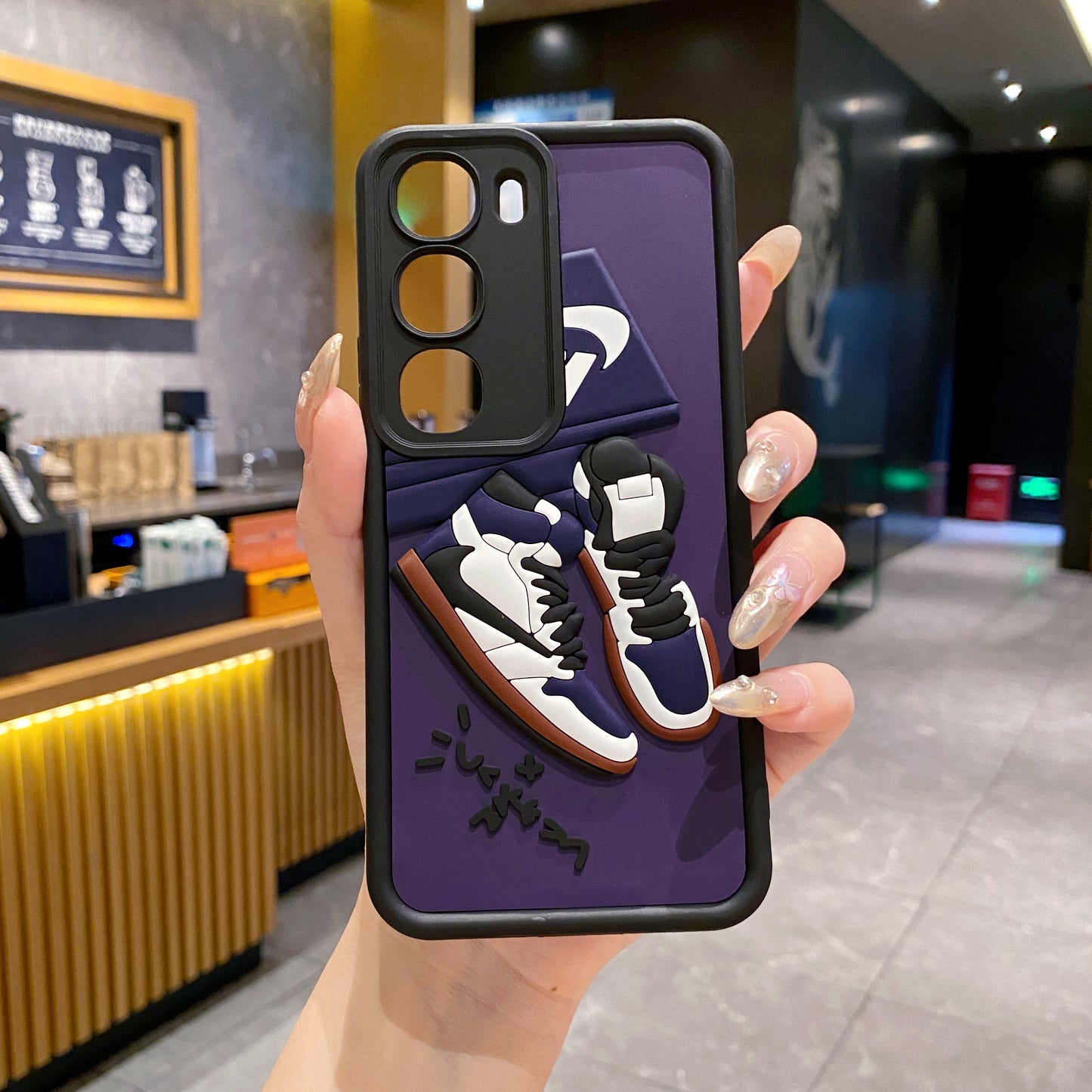 Vivo Y300 5G Nike Soft Silicone Cute 3D Cartoon Back Cover Case - Nike 2
