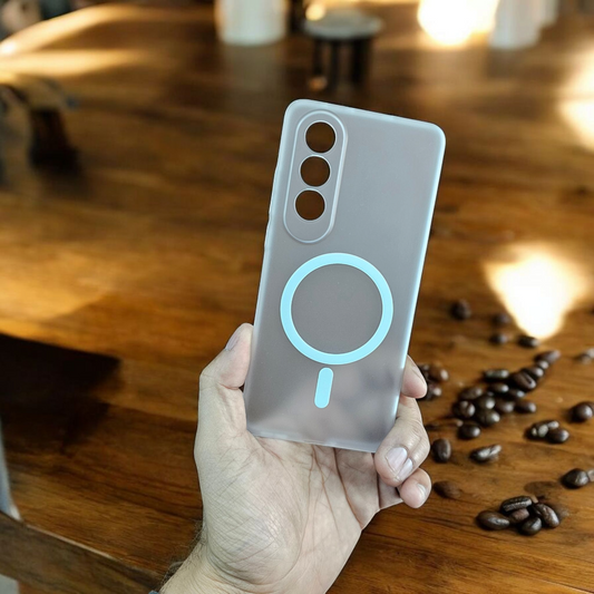 OnePlus Nord CE 4 5g Frosted Magnetic Ultra Slim Back Case- frosted White