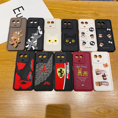 Realme 11 / 11x 5G Ferrari Soft Silicone Cute 3D Cartoon Back Cover Case - Ferrari