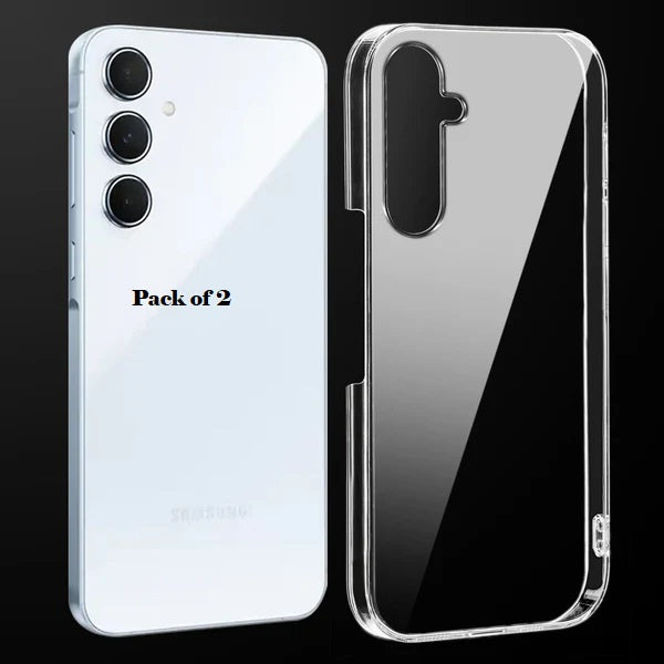 (Pack Of 2)Samsung A56 5g Anti-Yellow Crystal Clear Hard Back Case Cover
