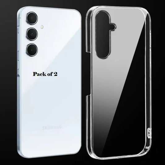 (Pack Of 2)Samsung A56 5g Anti-Yellow Crystal Clear Hard Back Case Cover