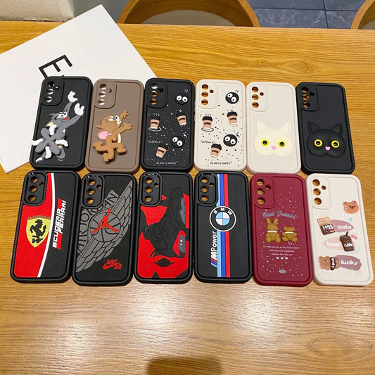 Samsung A34 5G Ferrari Soft Silicone Cute 3D Cartoon Back Cover Case - Ferrari
