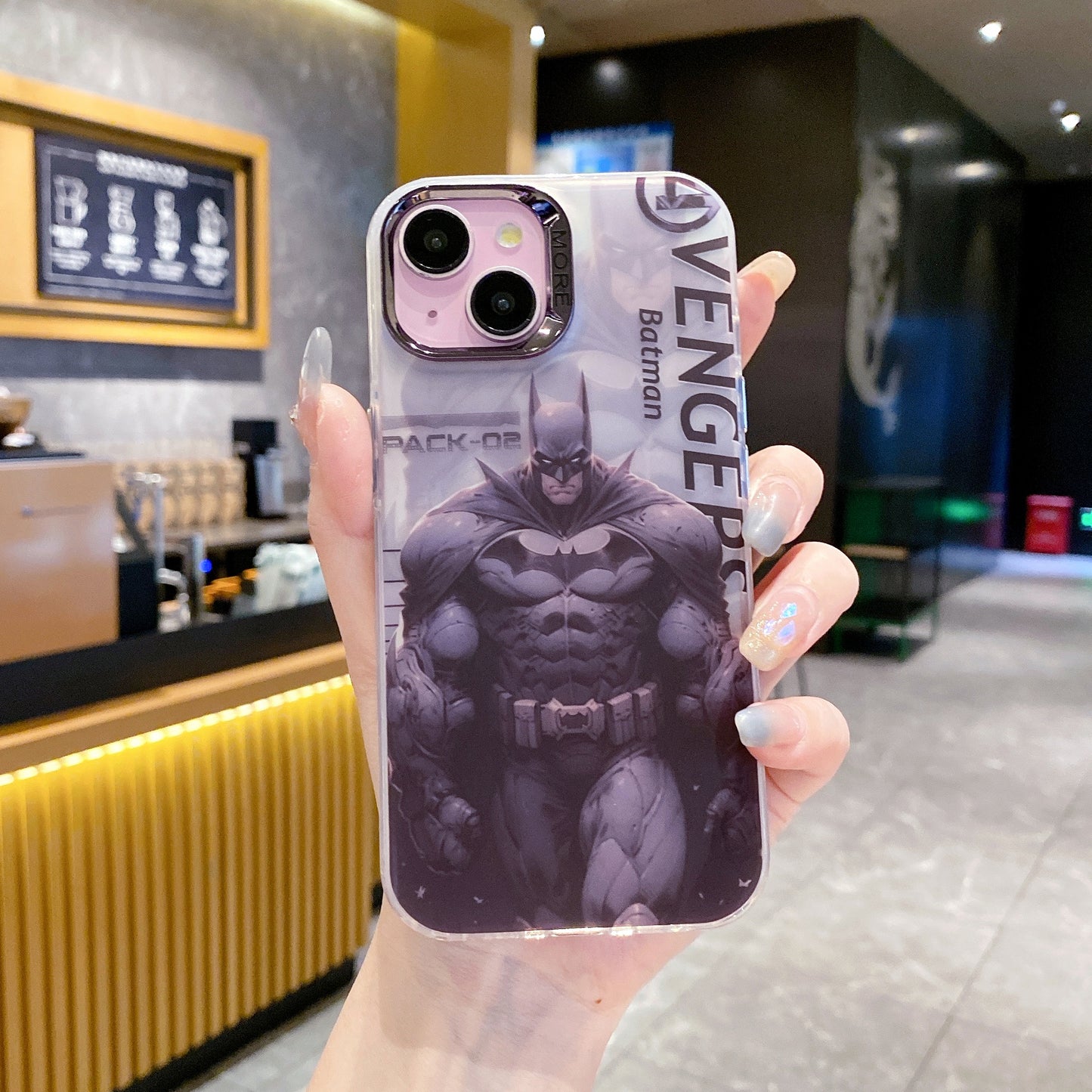 Apple iPhone 15 Premium New Anime IMD Printed Gradient Back Case - Batman