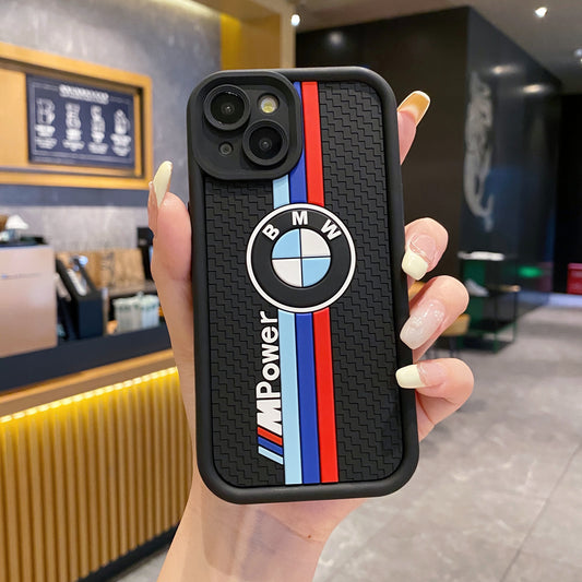 Apple iPhone Soft Silicone Cute 3D Cartoon Back Cover Case - BMW