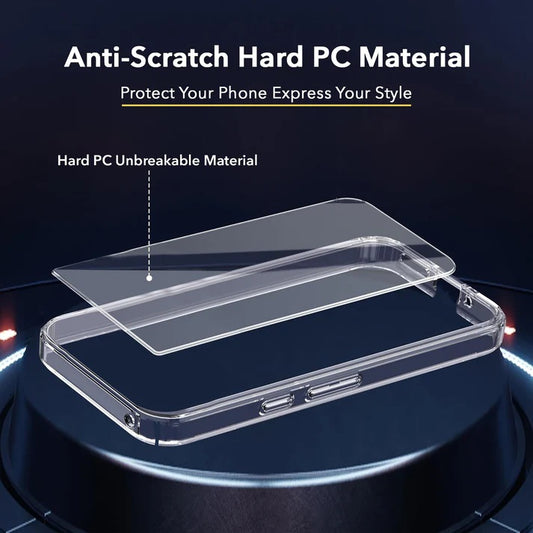 (Pack Of 2)Nothing Phone 3A 5g Anti-Yellow Crystal Clear Hard Back Case Cover