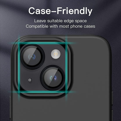 Apple iPhone 15 Pro Camera Lens Protector with Aluminum Alloy Rings