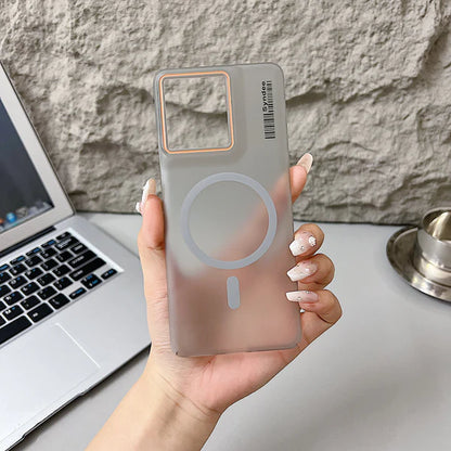 Motorola Moto Edge 60 Pro 5G Premium Magnetic Frosted Ultra Slim Back Case - Frosted Grey