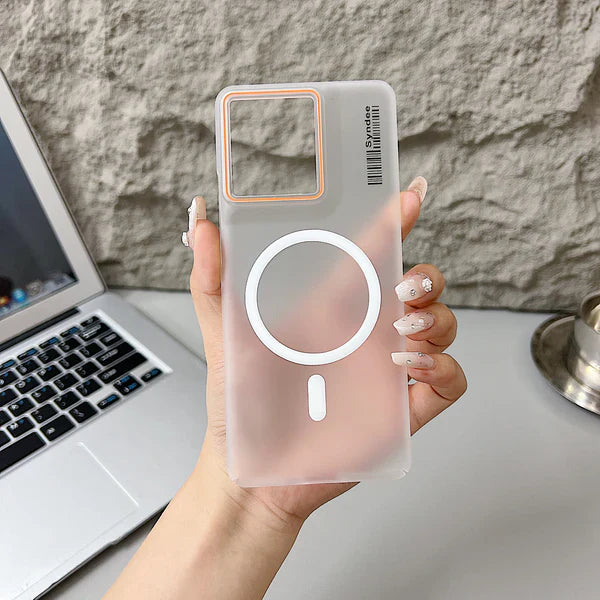 Motorola Moto Edge 60 Pro 5G Premium Magnetic Frosted Ultra Slim Back Case - Frosted white