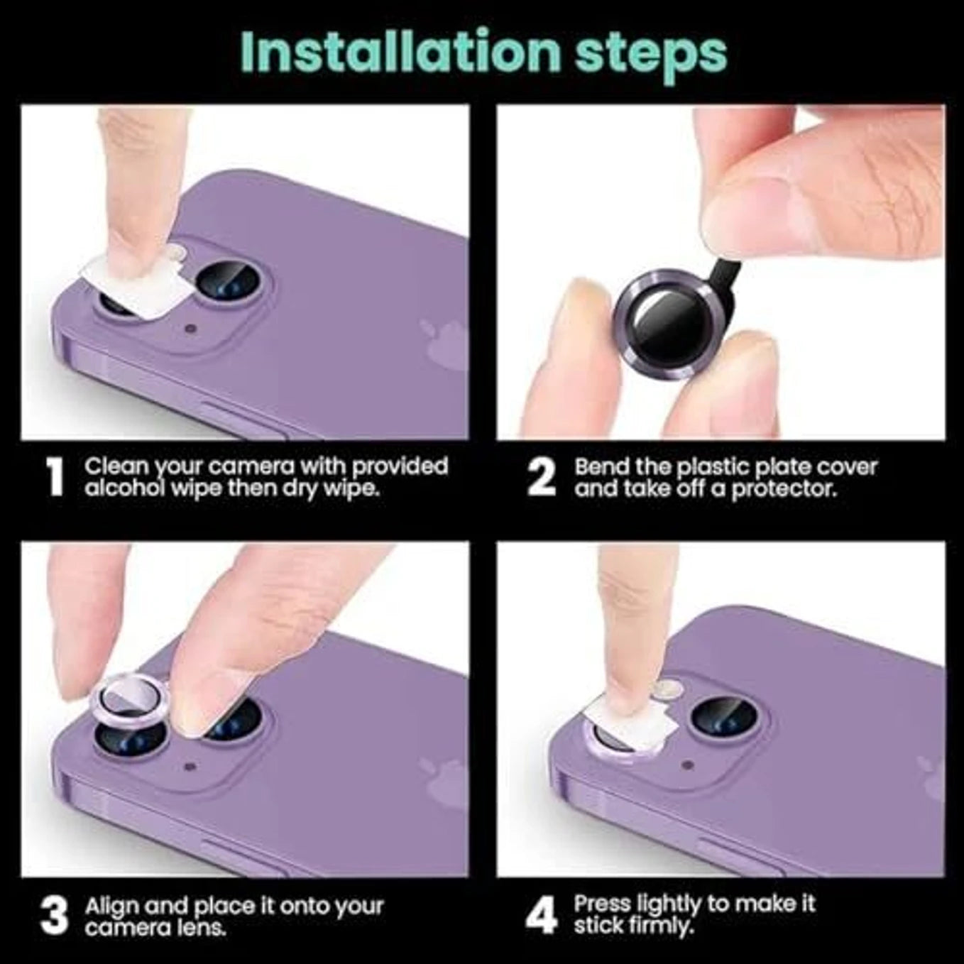 Oppo K14X/A6x 5g Camera Lens Protector with Aluminum Alloy Rings