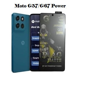 (Pack Of 1)Motorola Moto G67 Power 5g Gaming Special D+ AG Matte Tempered Glass Anti Fingerprint