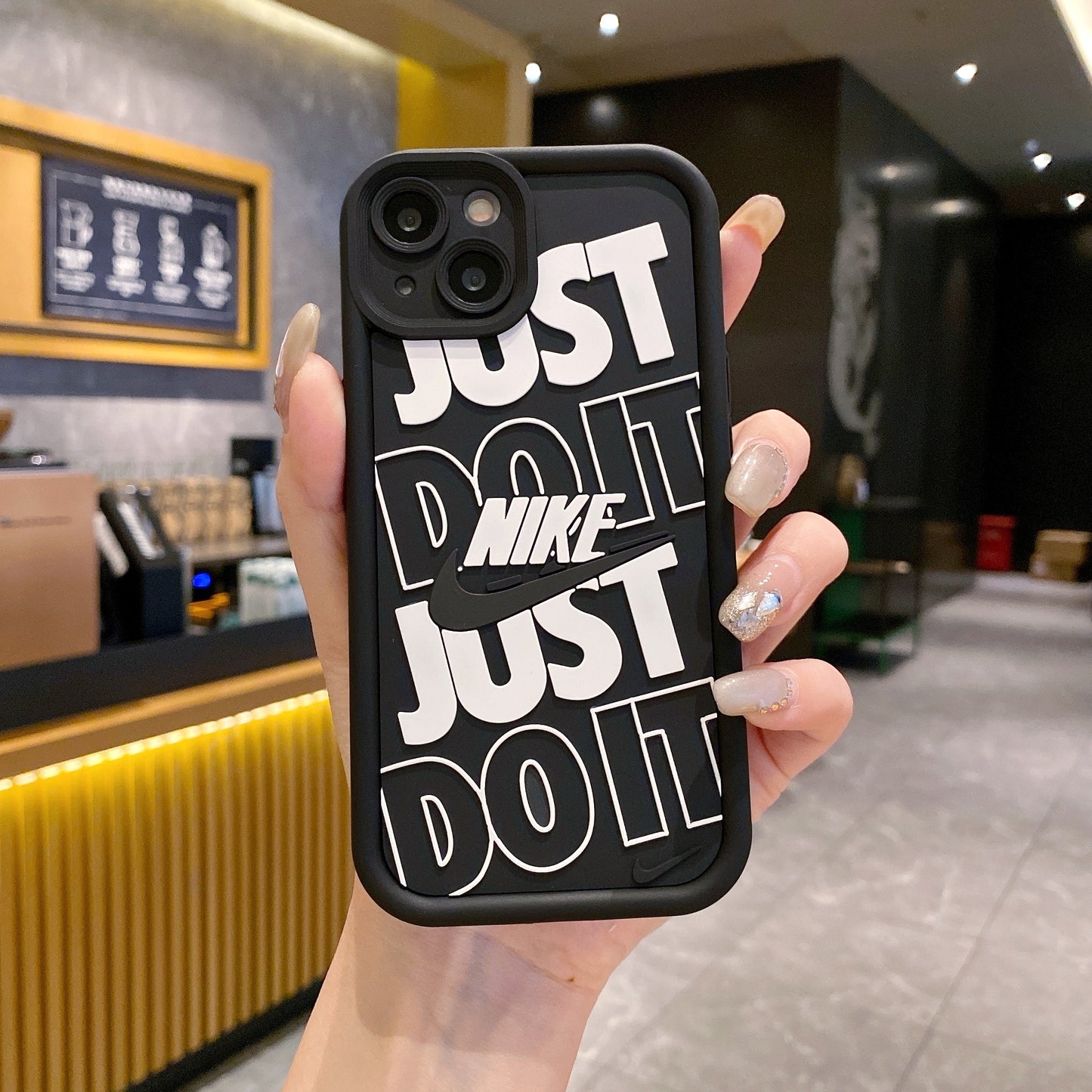 Apple iPhone Nike Soft Silicone Cute 3D Cartoon Back Cover Case - Nike 1