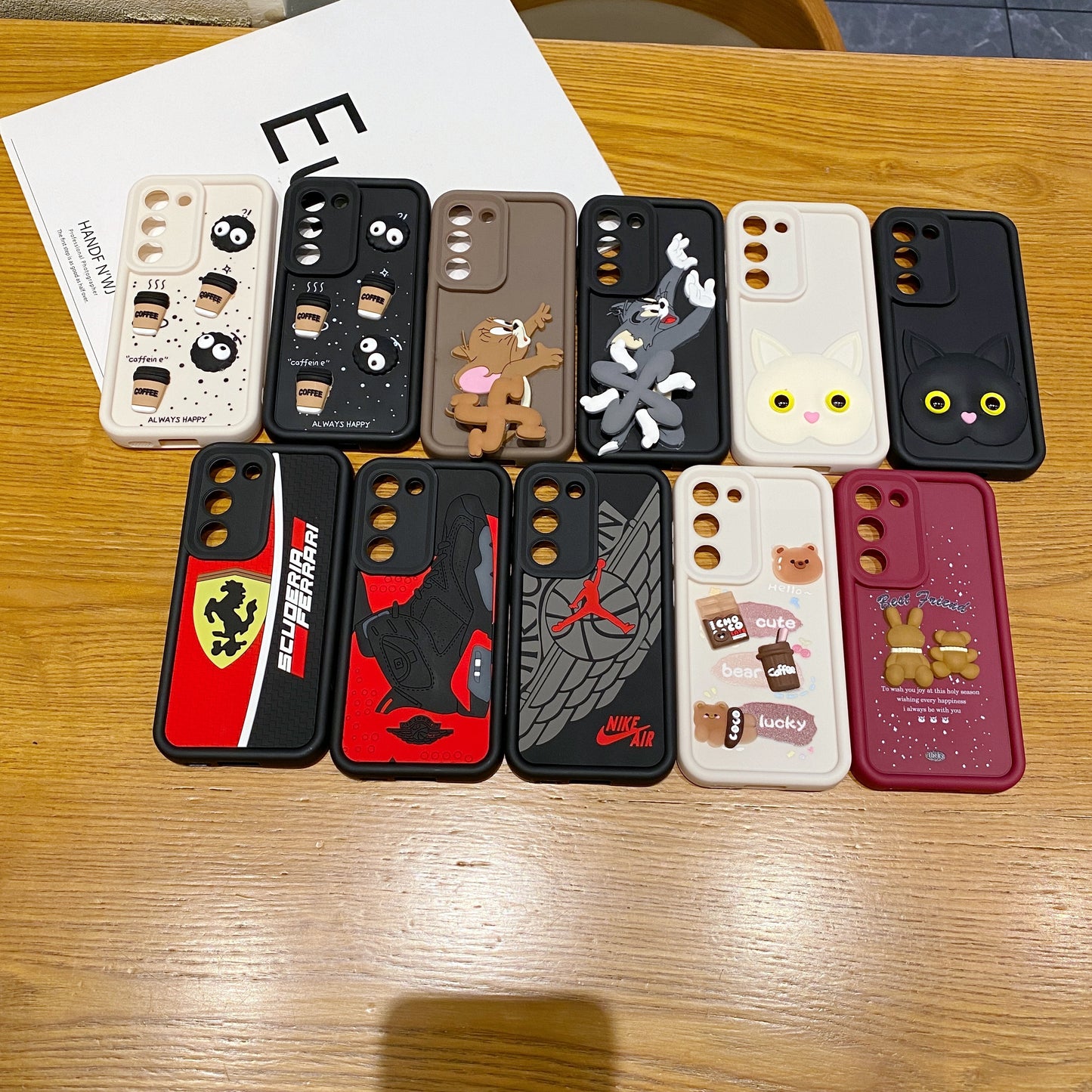 Samsung S21 FE 5G Ferrari Soft Silicone Cute 3D Cartoon Back Cover Case - Ferrari