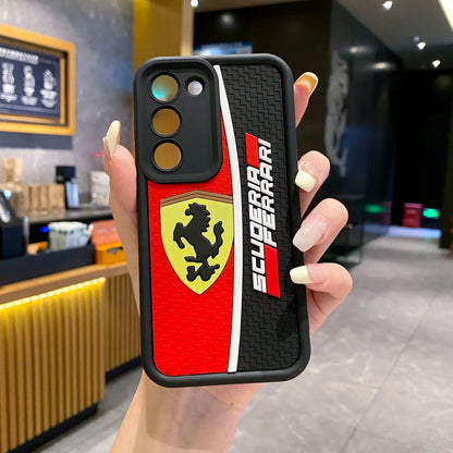 Samsung S22 5G Ferrari Soft Silicone Cute 3D Cartoon Back Cover Case - Ferrari
