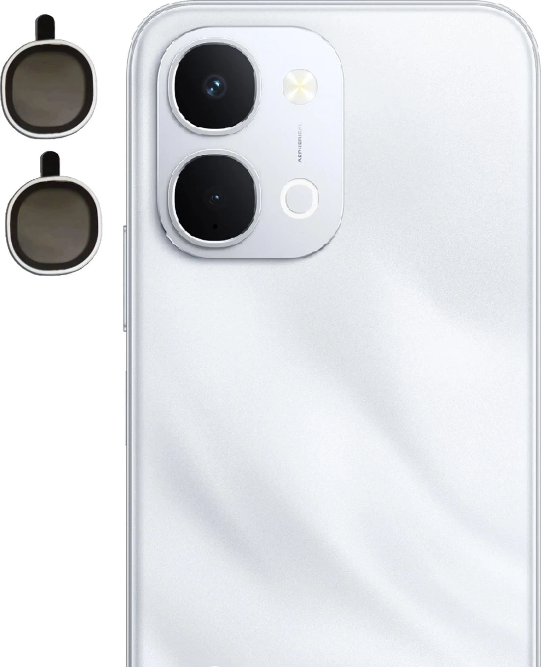 Vivo T5X 5g Camera Lens Protector with Aluminum Alloy Rings
