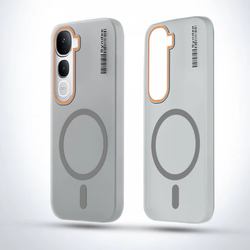 Vivo Y400 Pro 5G Premium Magnetic Frosted Ultra Slim Back Case - Frosted Grey