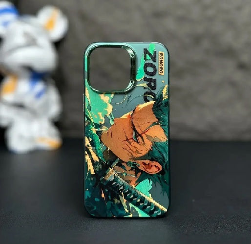 Apple iPhone 15 Premium New Anime IMD Printed Gradient Back Case - Zoro